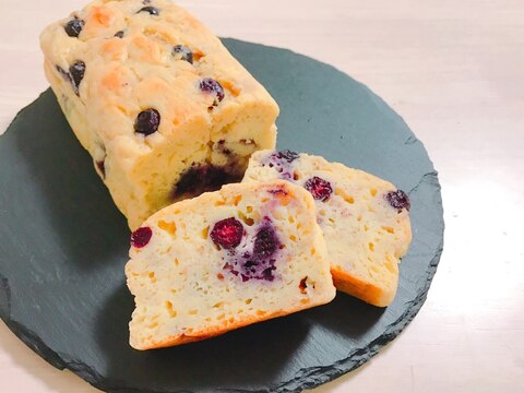 砂糖不使用♡ブルーベリーとバナナのパウンドケーキ